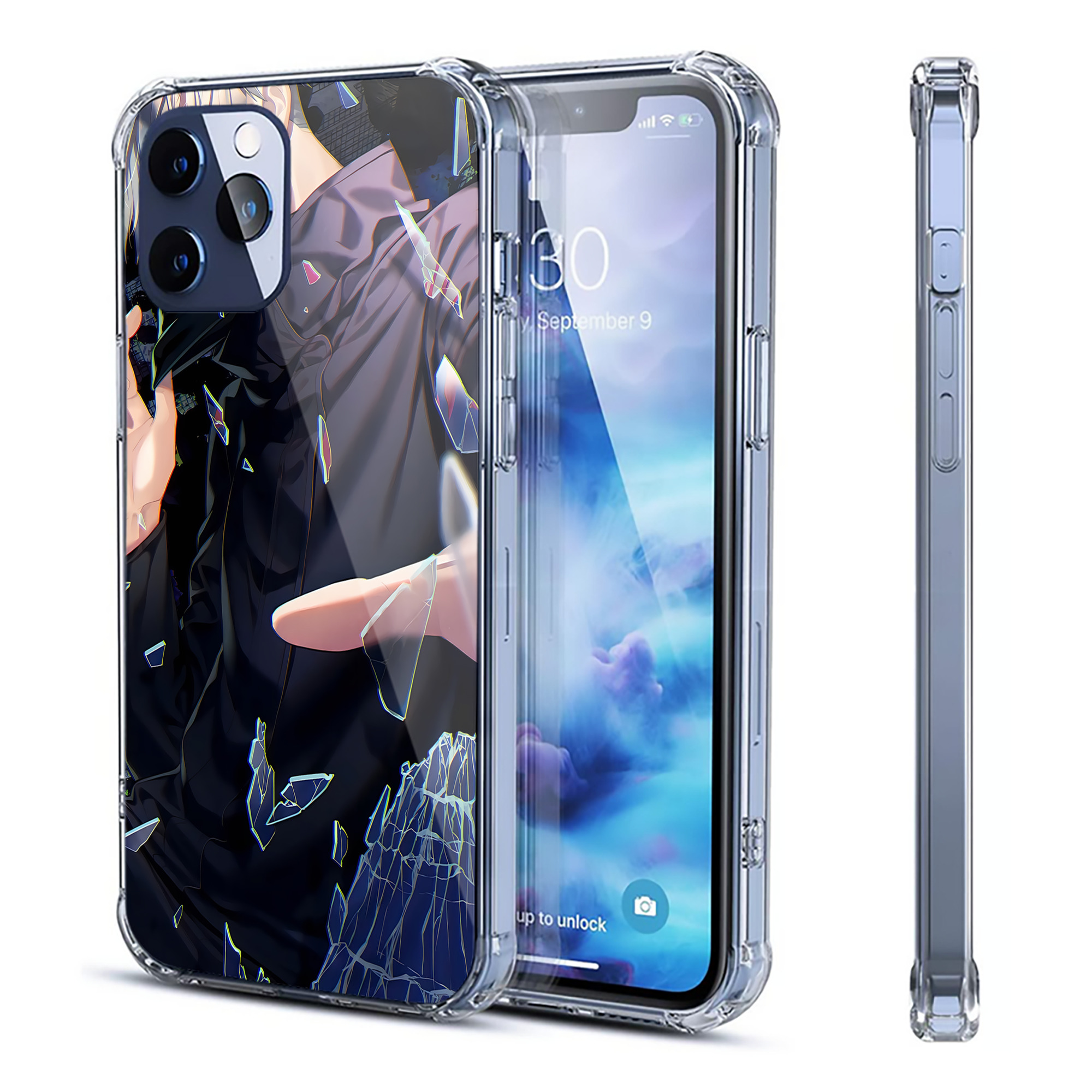 （画像用） 呪術廻戦 Jujutsu Kaisen 【iPhone 12シリーズ対応】透明スマホケース（クリアソフトケース）